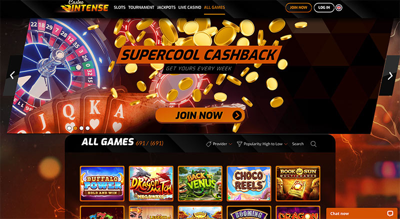 casino intense accueil