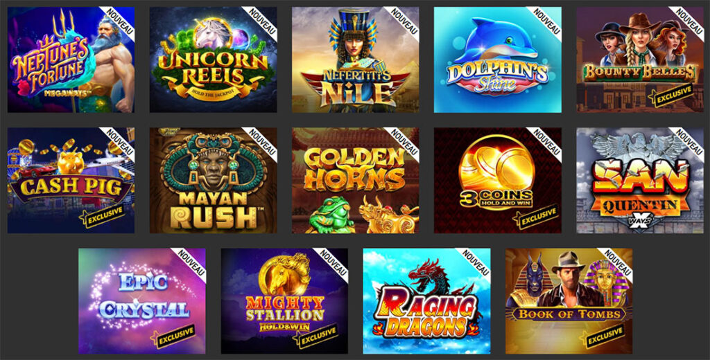 nouveaux jeux de casino spin million