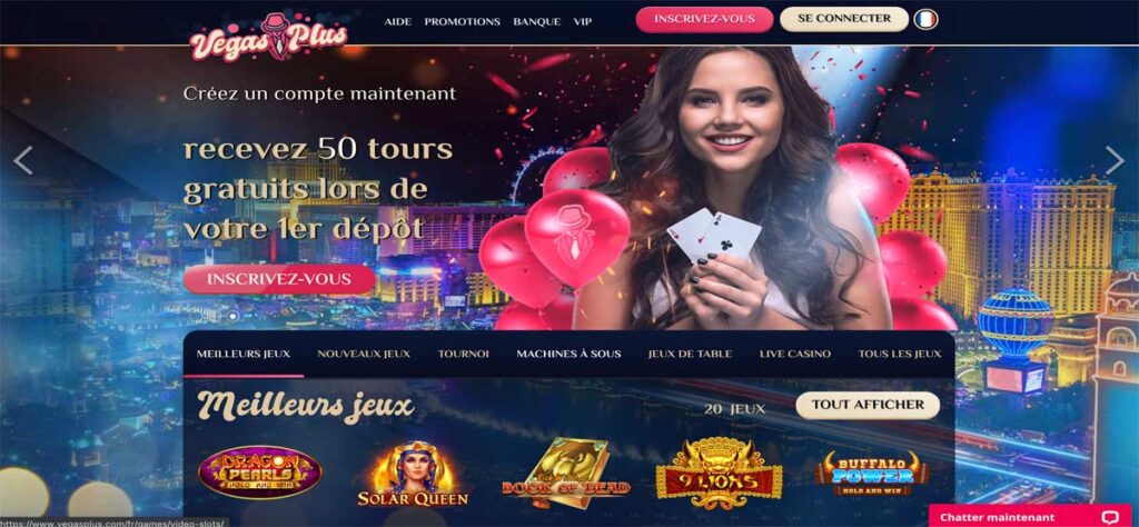 vegas plus accueil