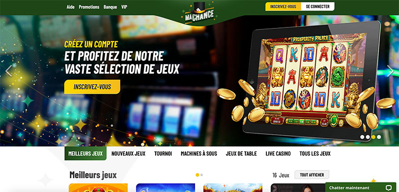page d'accueil ma chance
